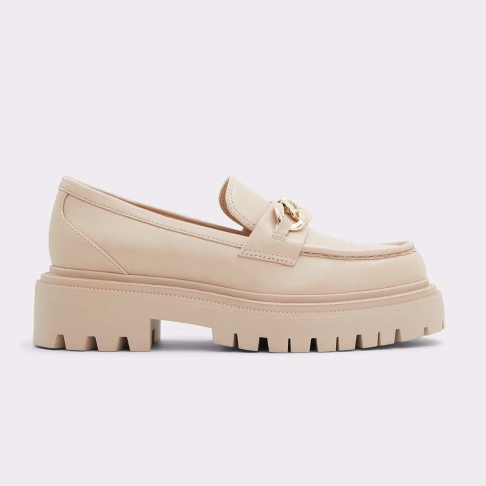 Aldo Brixtonn Beige Chunky Loafers